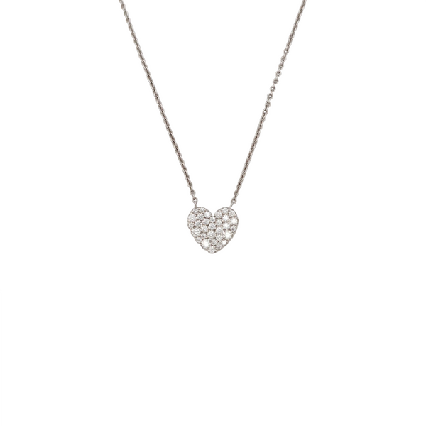 Tiffany Cobblestone 18k White Gold Silver Necklace