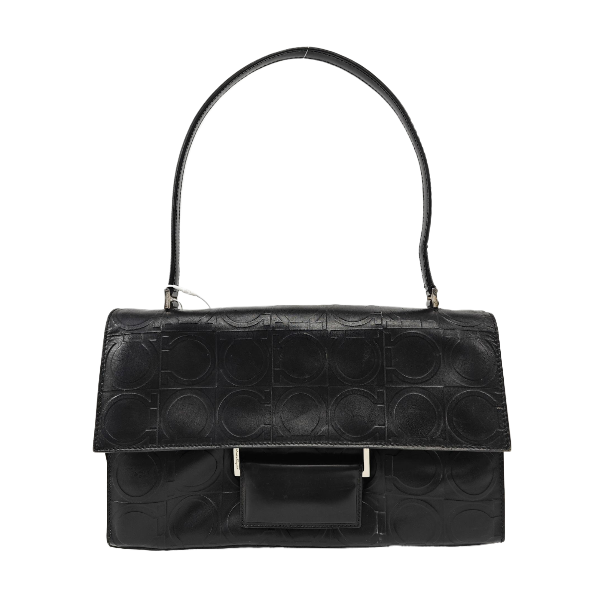 Calfskin Shoulder Bag Black