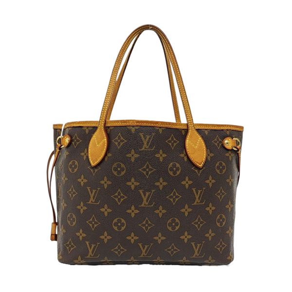 NEVERFULL PM Monogram Coated Canvas Brown