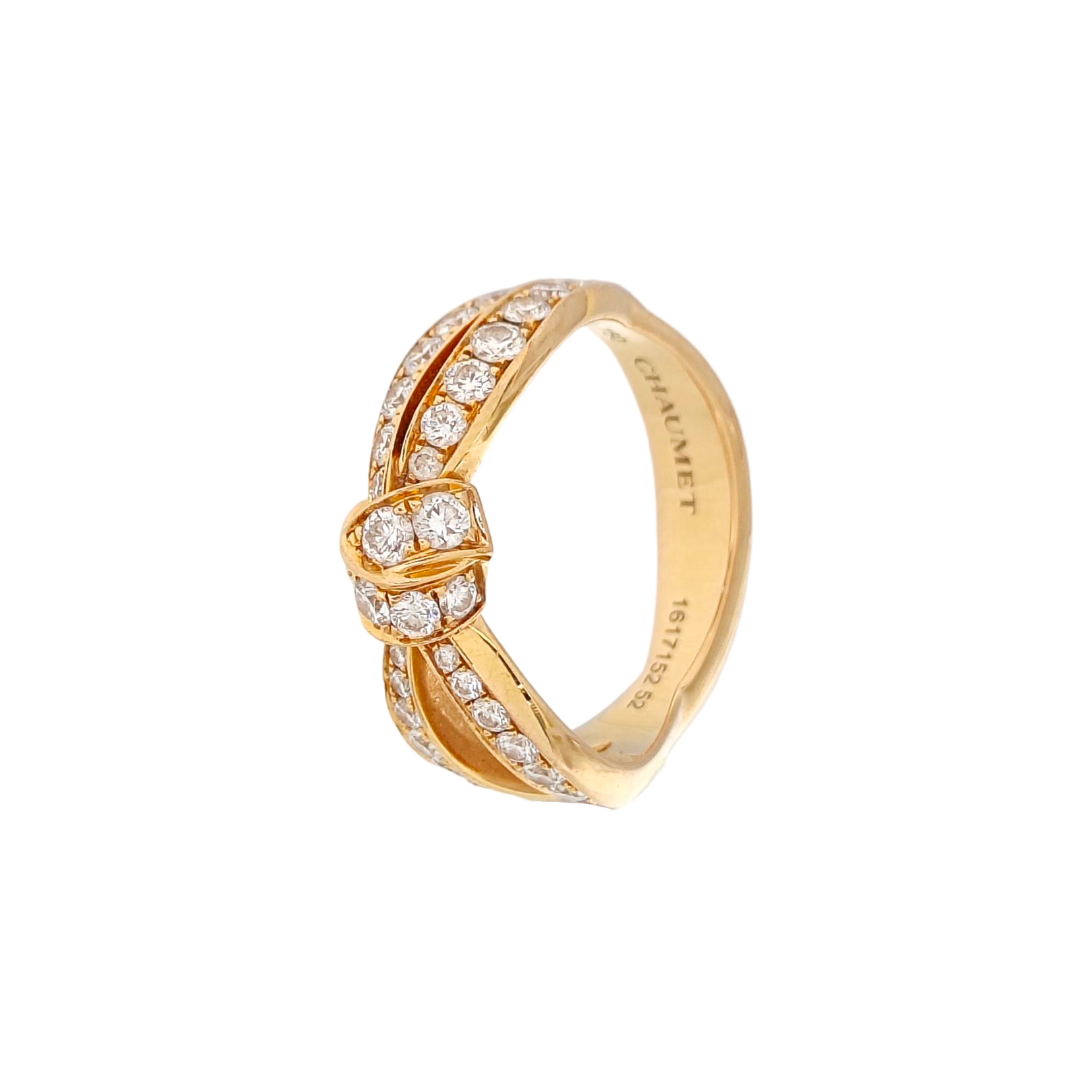 Jeux De Liens 18k Rose Gold Ring EU 52