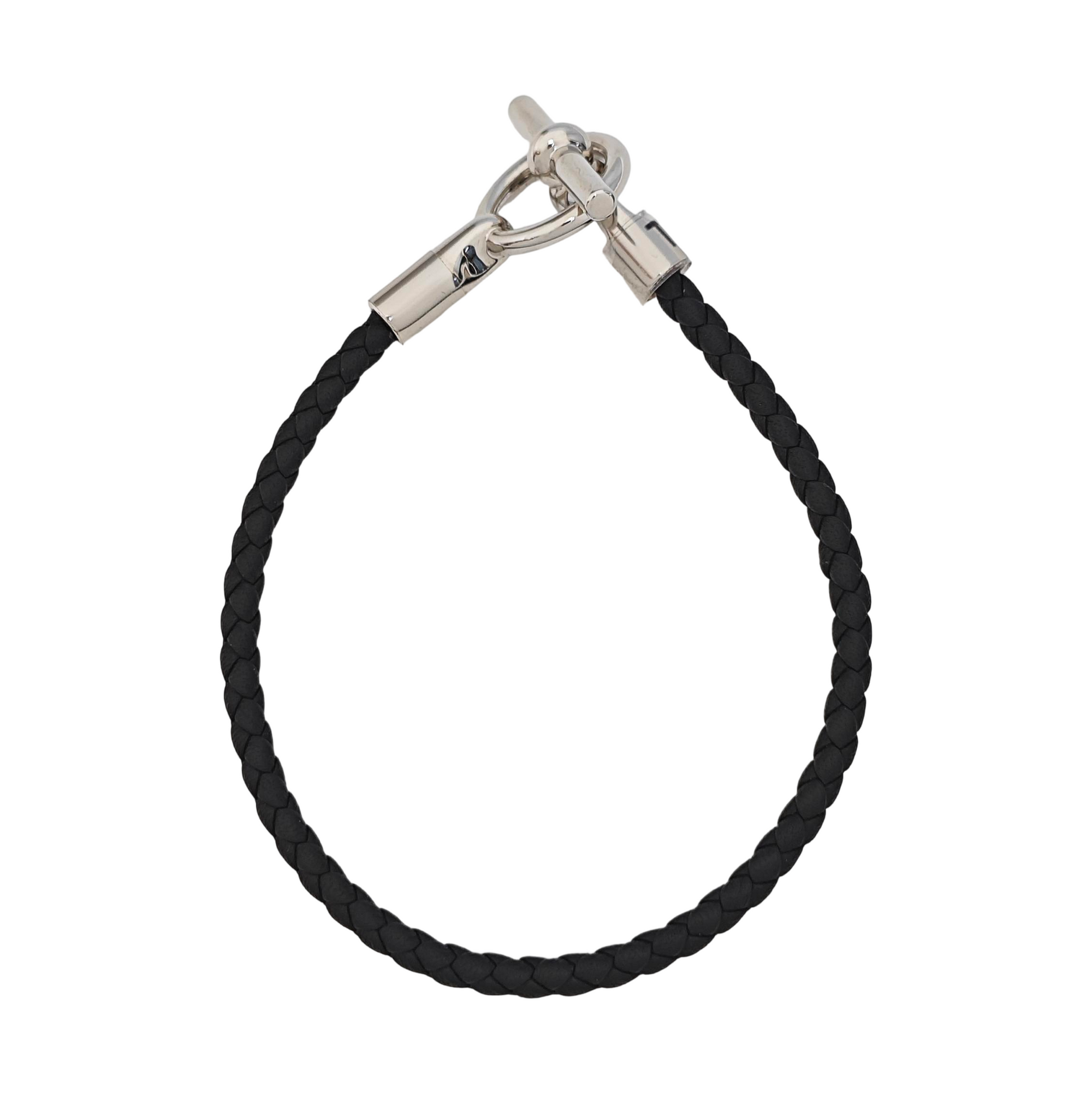 Glenan Palladium Plated Black Bracelet