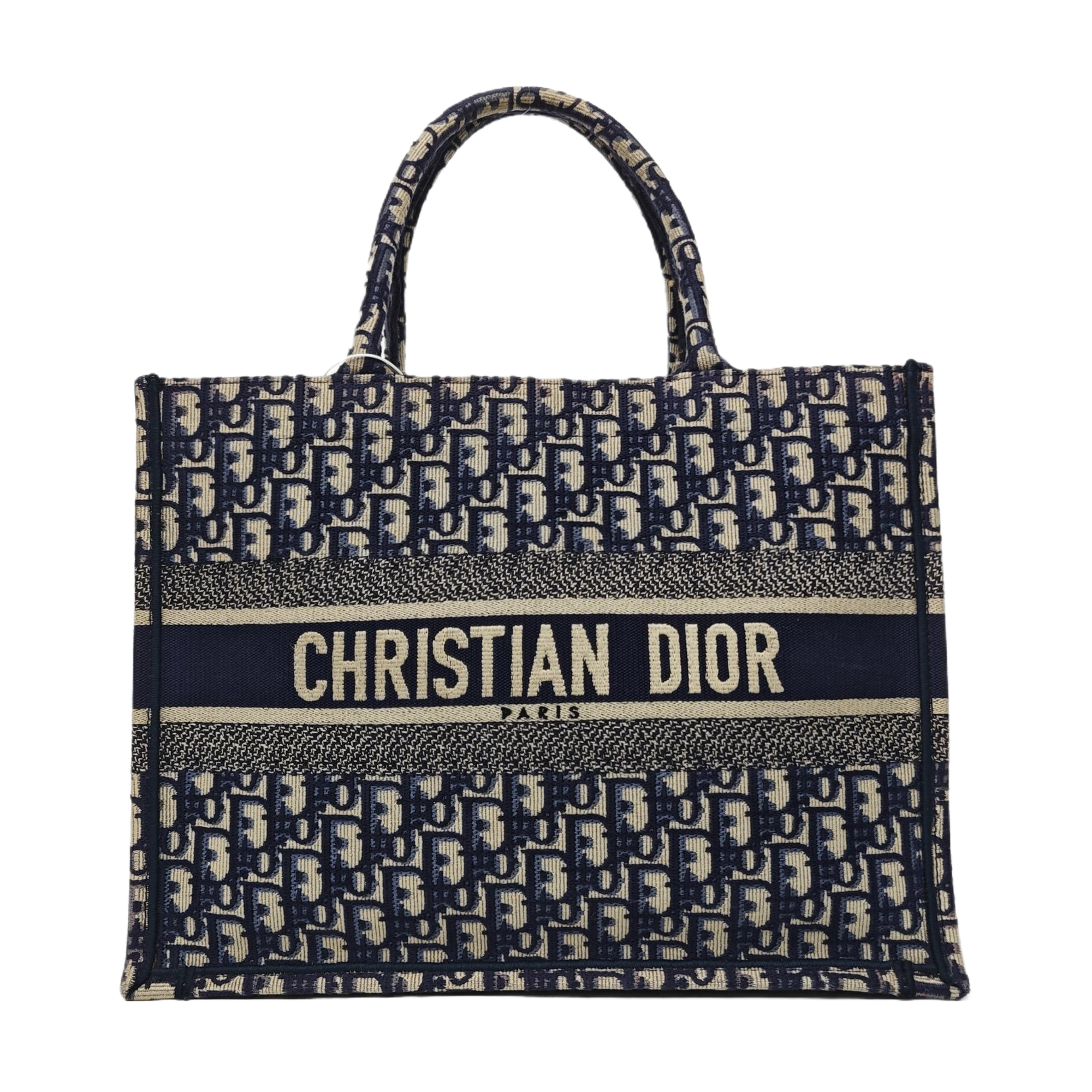 Book Tote Medium Oblique Canvas Blue