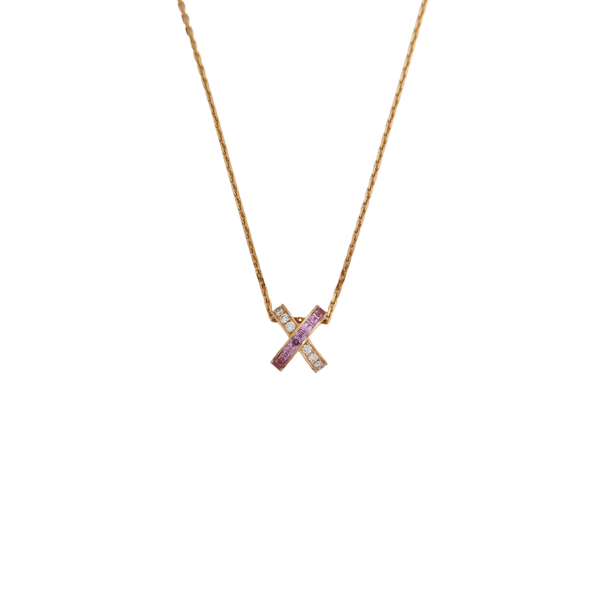 Jeux De Liens 18k Rose Gold Necklace