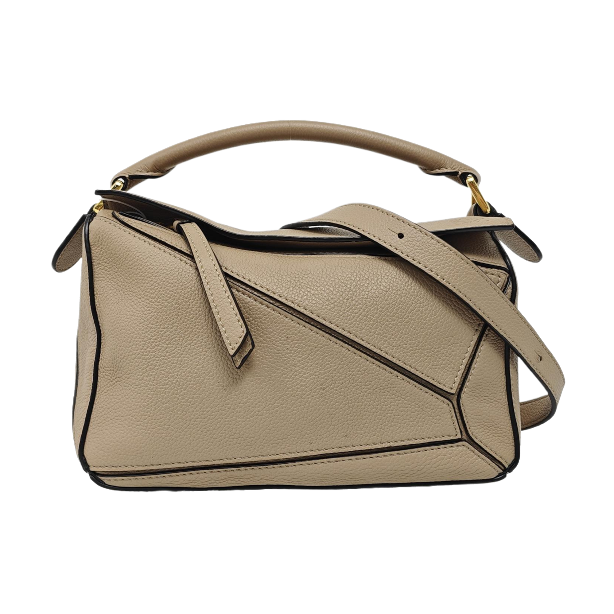 Puzzle Small Calfskin Beige