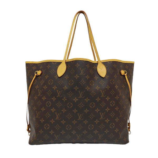 NEVERFULL GM Monogram Coated Canvas Brown