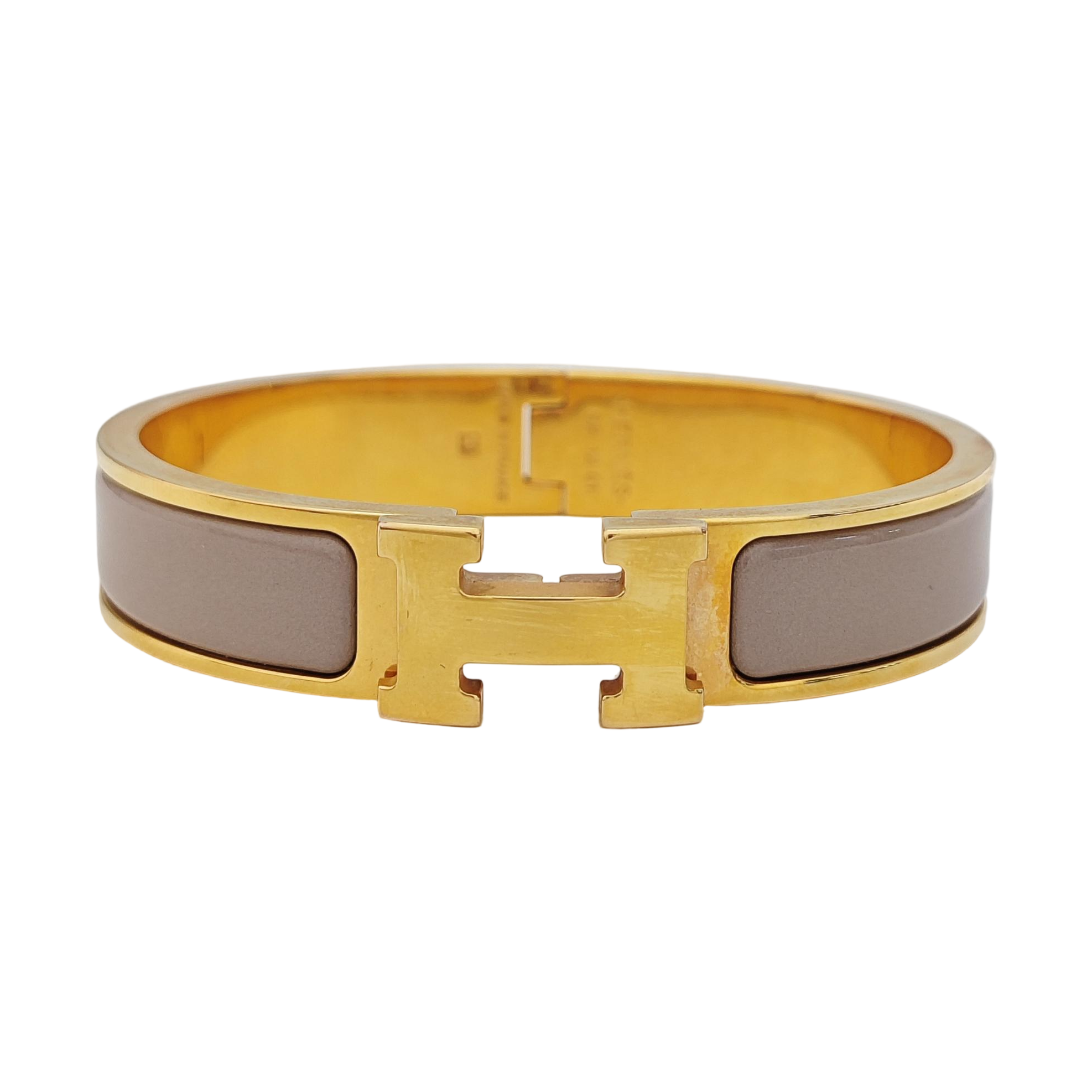 Clic H Metal Gold Bangle
