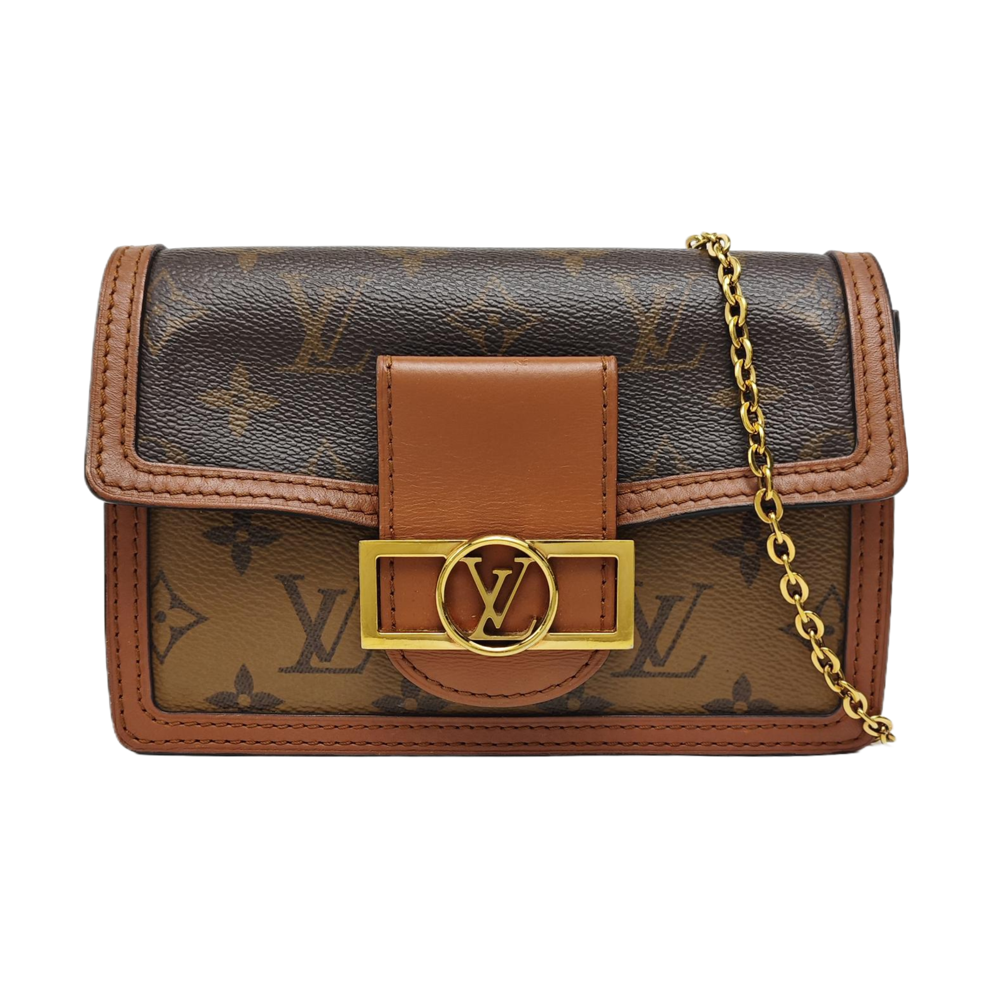 DAUPHINE WOC Monogram Coated Canvas Brown