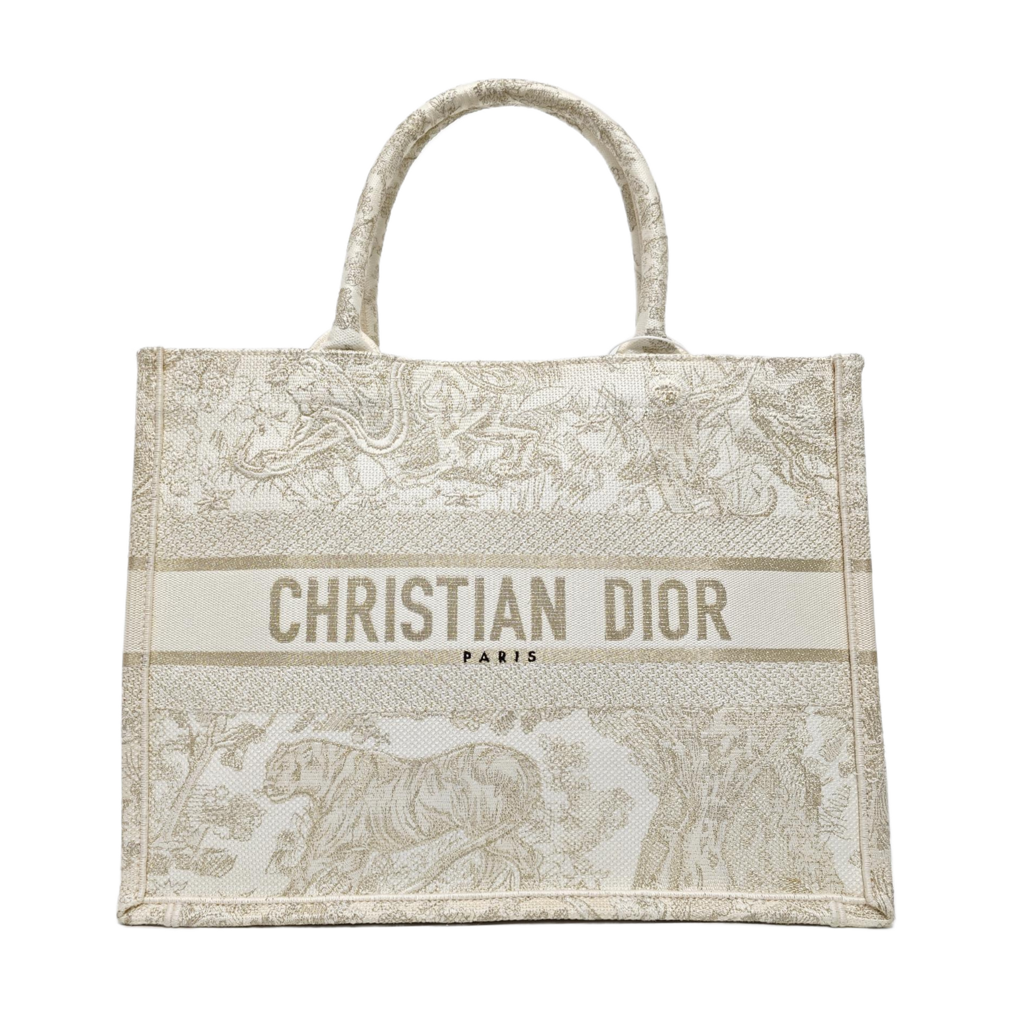 Book Tote Medium Canvas White
