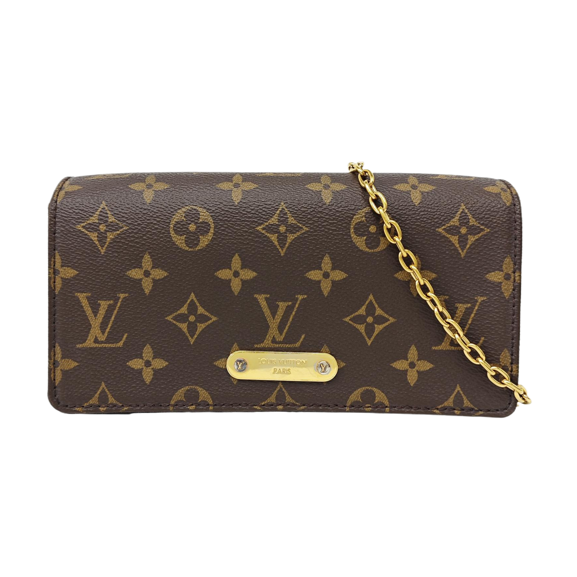 Lily Monogram Coated Canvas Brown