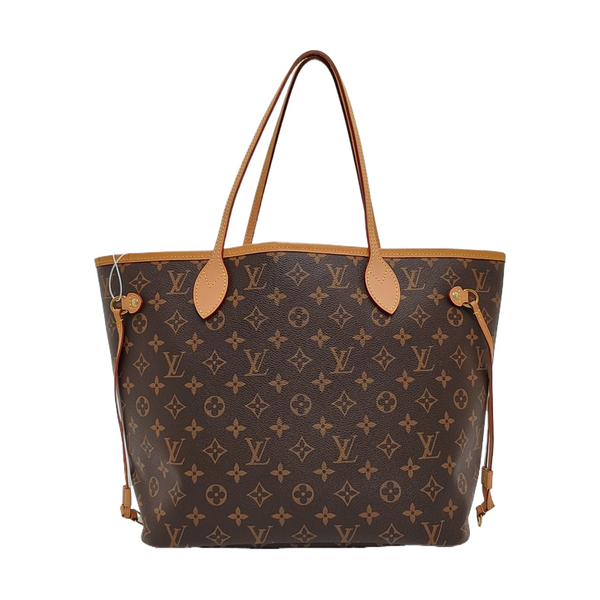 NEVERFULL MM Monogram Coated Canvas Brown