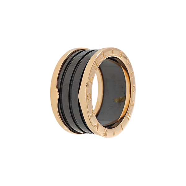 B.ZERO1 18k Rose Gold Ring EU 61