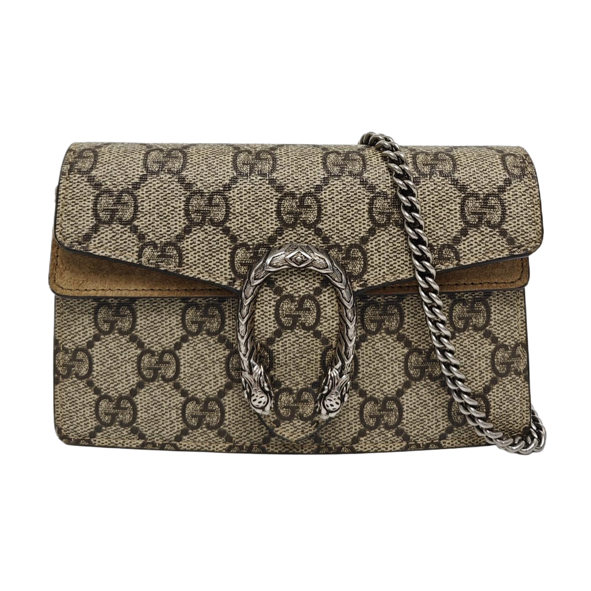 Authenticated pre-owned  Dionysus Super Mini Monogram Coated Canvas Beige - Shoulder Bag at Looply