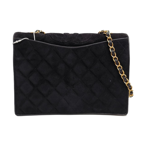 Quilted Suede Black