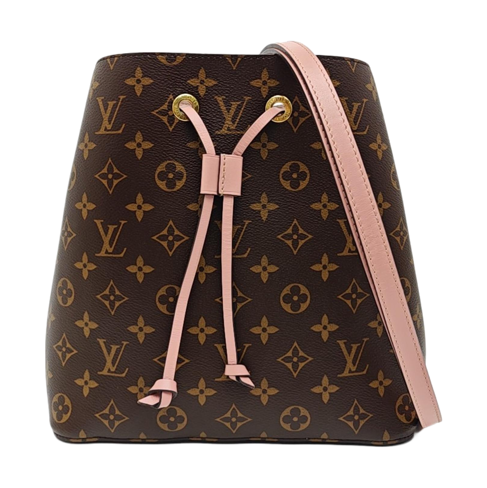 NÉONOÉ MM Monogram Coated Canvas Brown