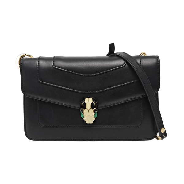 SERPENTI FOREVER Small Calfskin Black