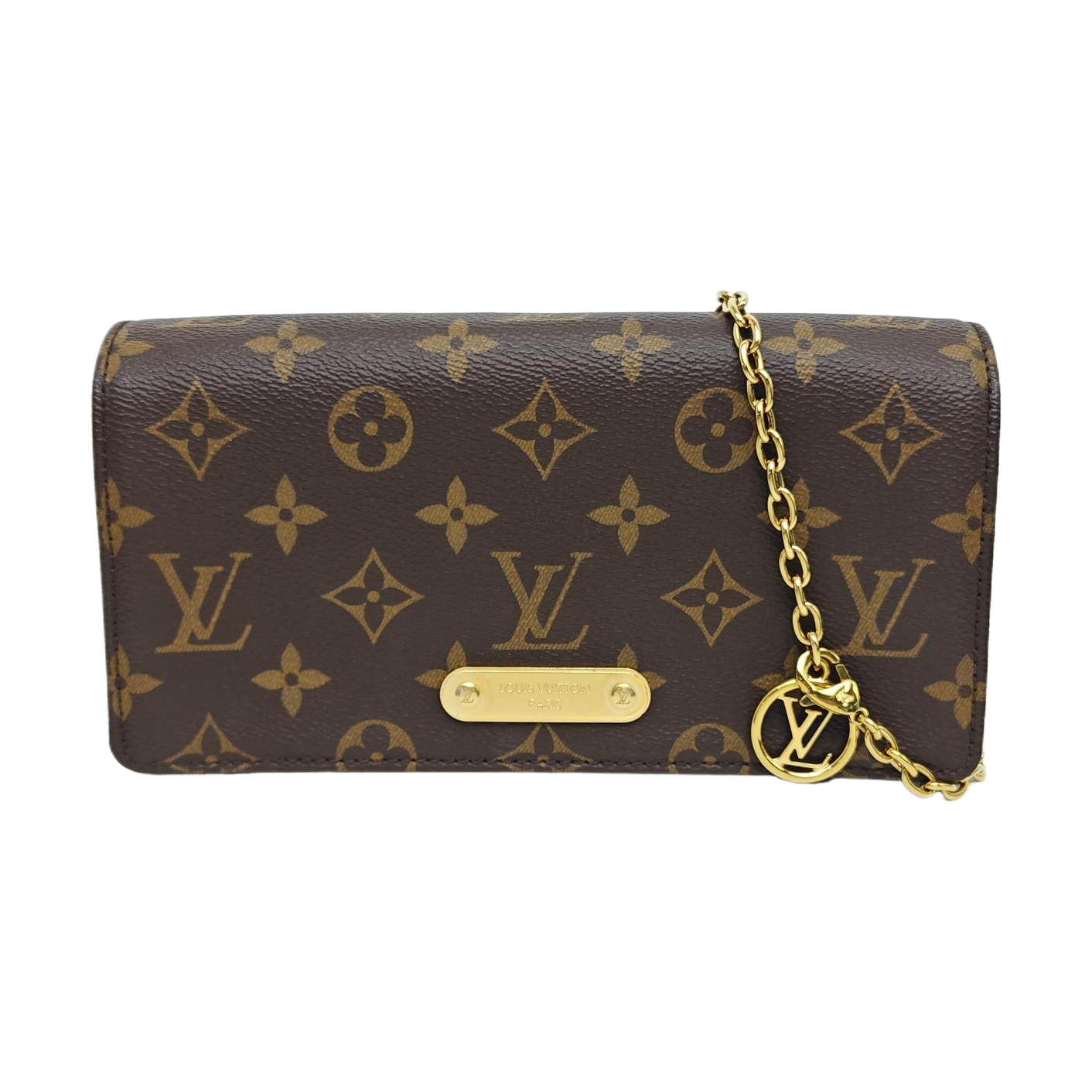 Lily Monogram Coated Canvas Brown
