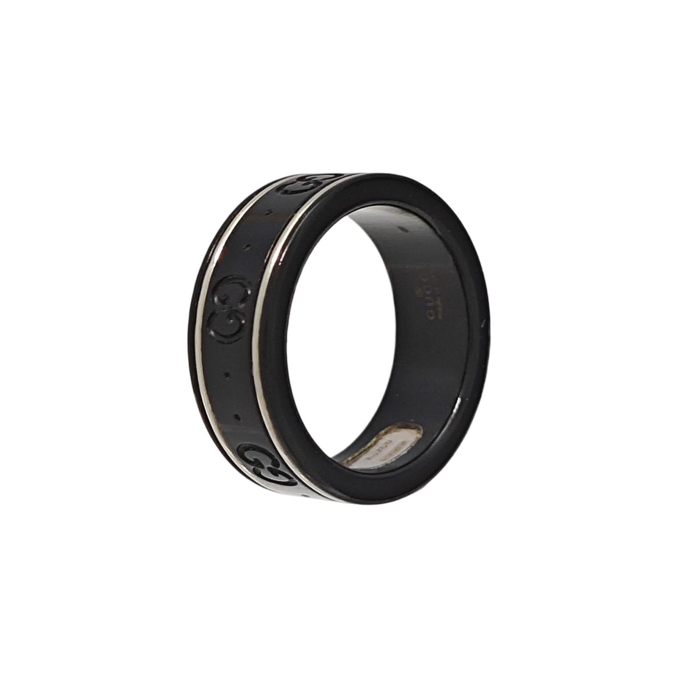 Icon 18k White Gold Black Ring HK 11