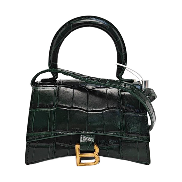 Hourglass Mini Calfskin Green