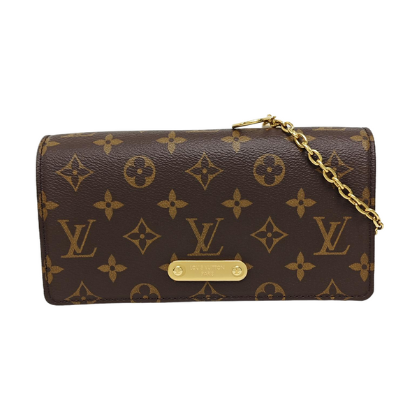 Lily Monogram Coated Canvas Brown