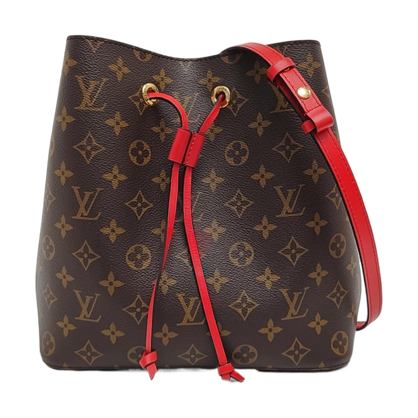 NÉONOÉ MM Monogram Coated Canvas Brown