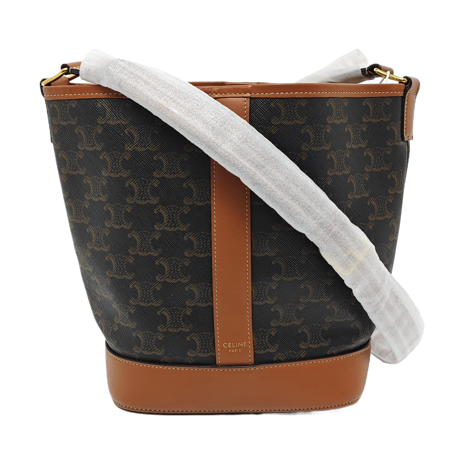 TRIOMPHE CANVAS Small Coated Canvas Brown