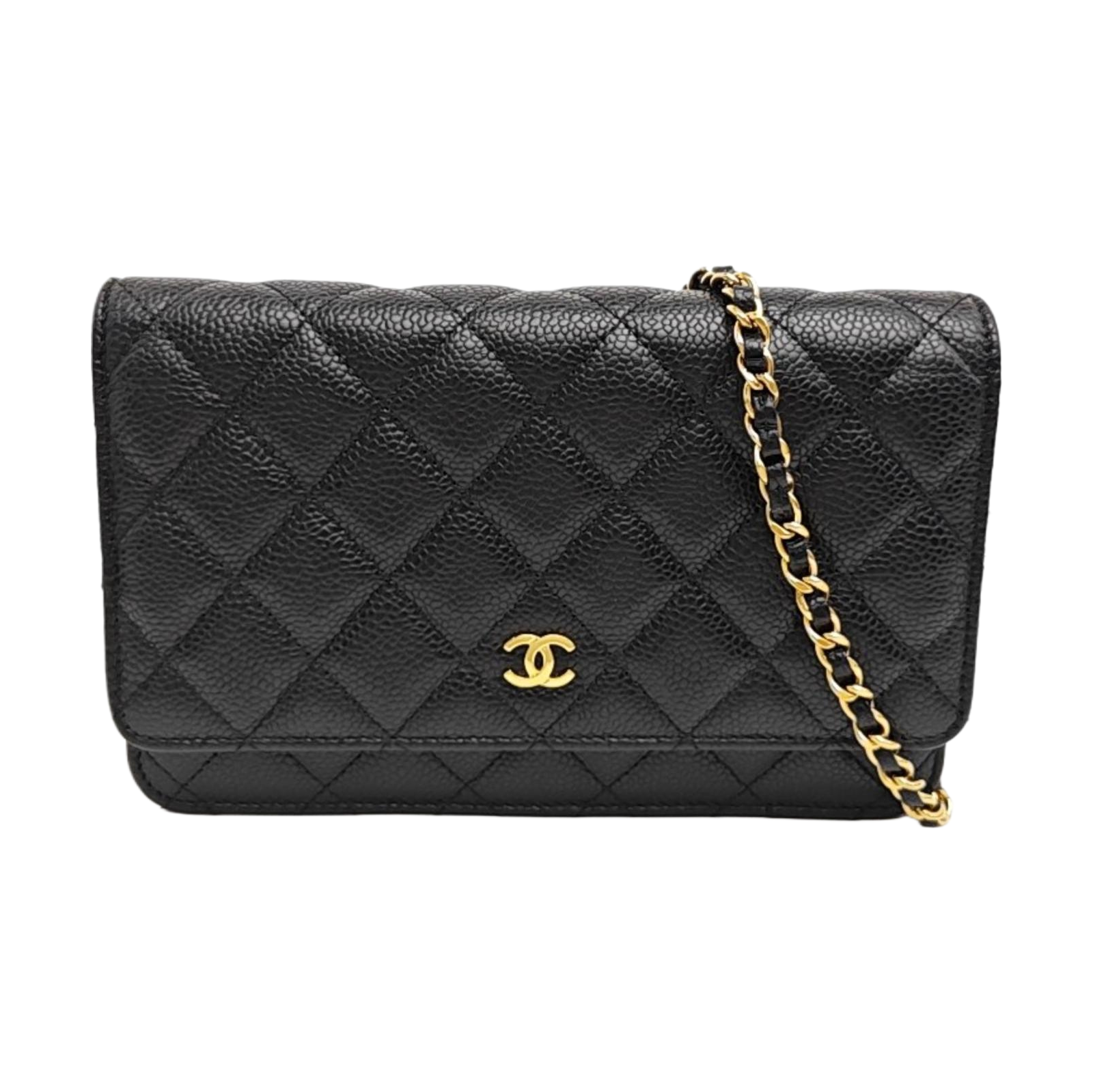 WOC Quilted Grained Calfskin Black