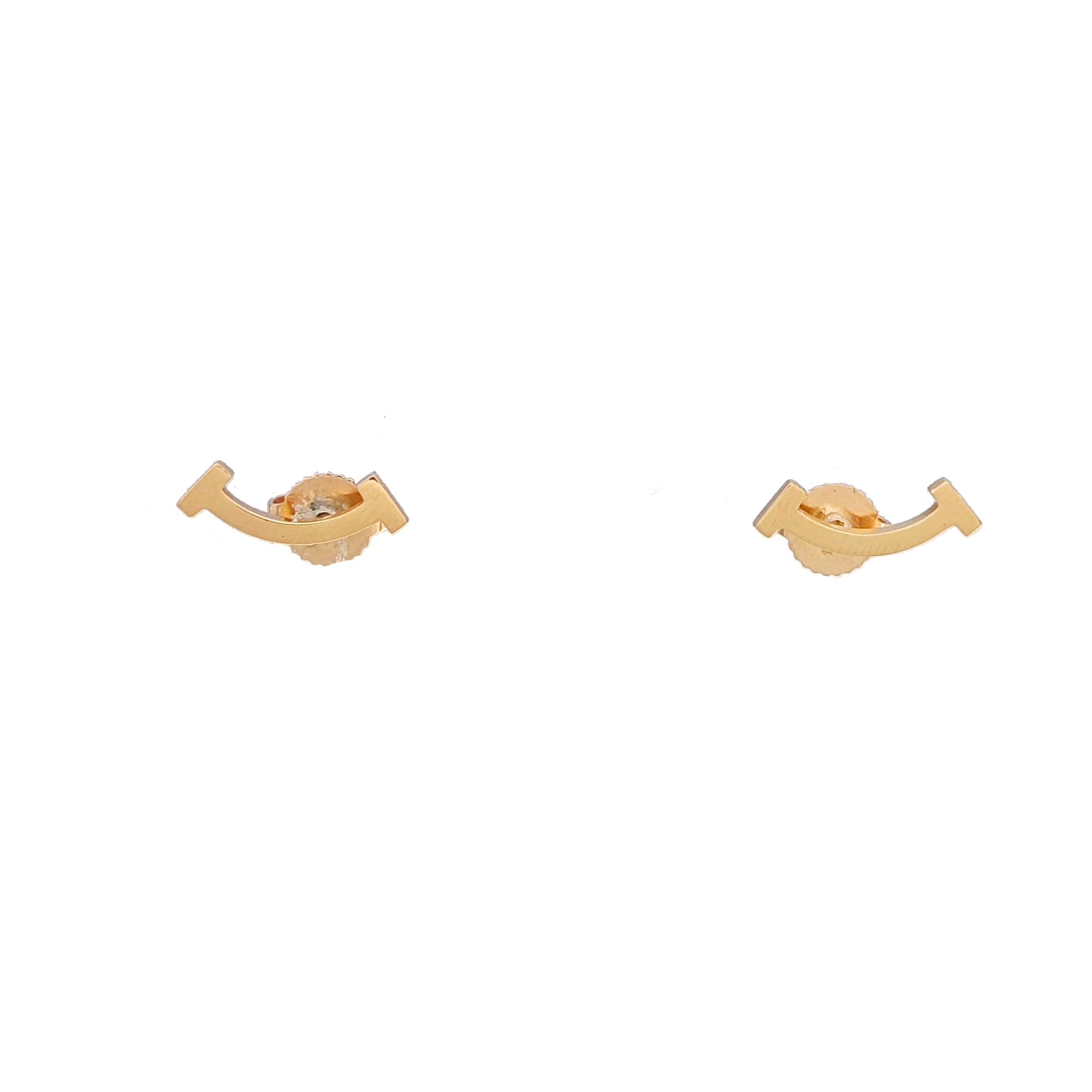 Tiffany T 18k Rose Gold Stud Earrings