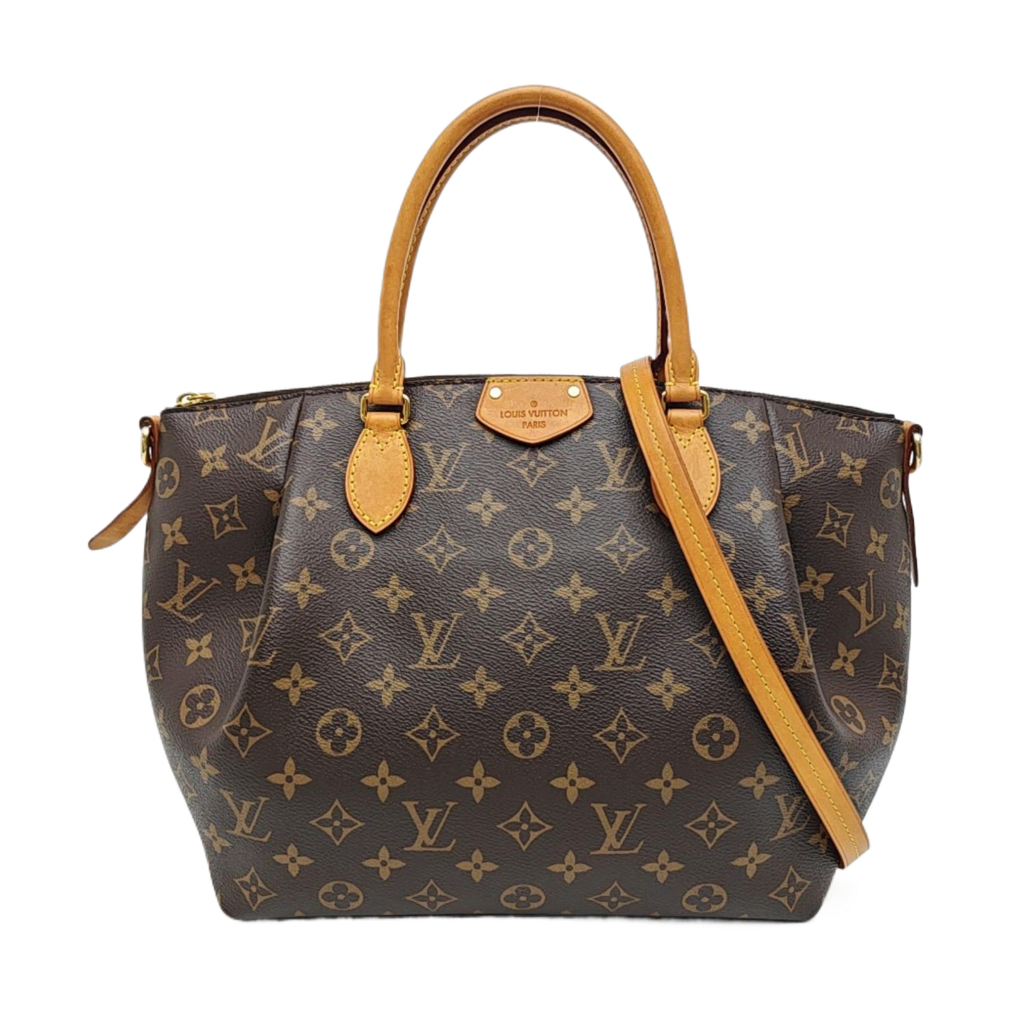 TURENNE PM Monogram Coated Canvas Brown