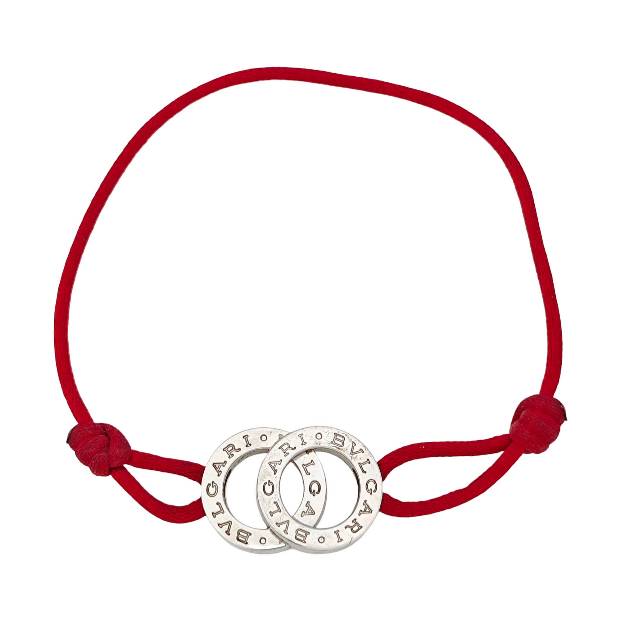 BVLGARI BVLGARI Fabric Silver Bracelet