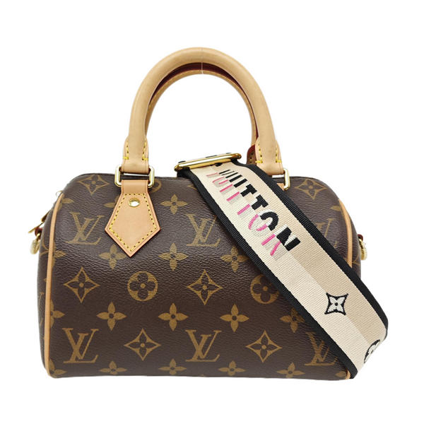 SPEEDY 20 Monogram Coated Canvas Brown