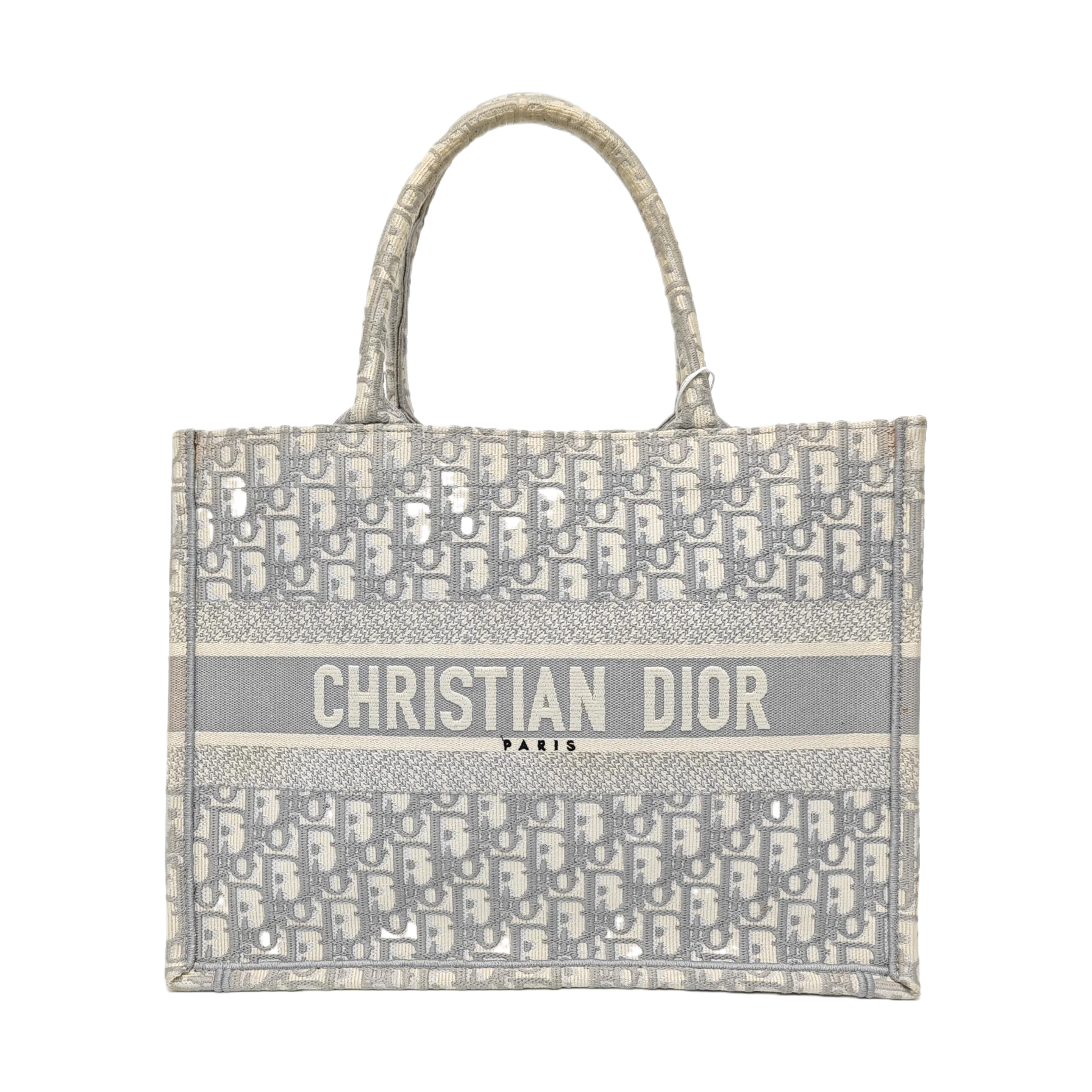 Book Tote Medium Oblique Canvas Gray