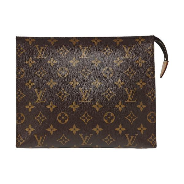 TOILET POCKET 26 Monogram Coated Canvas Brown