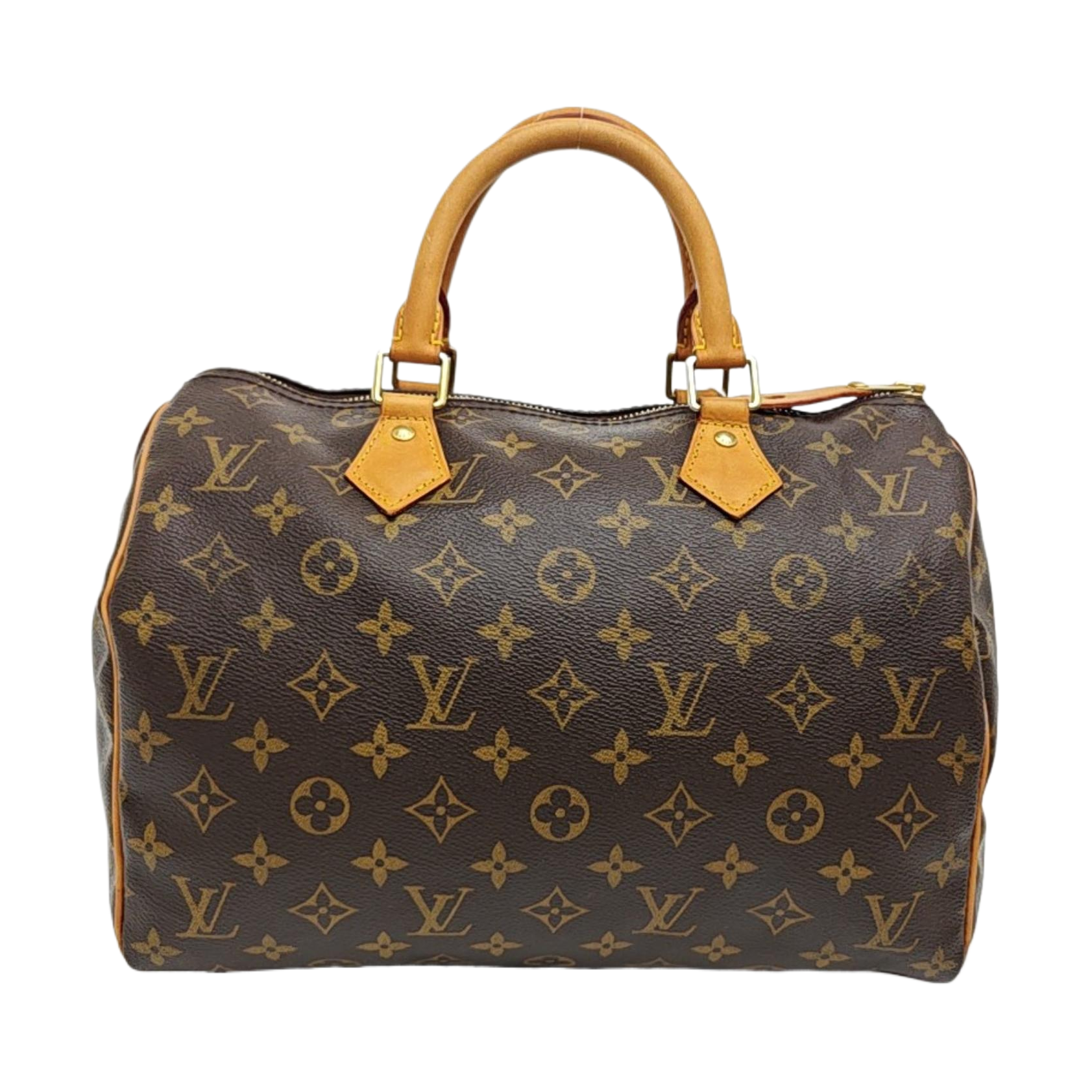 SPEEDY 30 Monogram Coated Canvas Brown