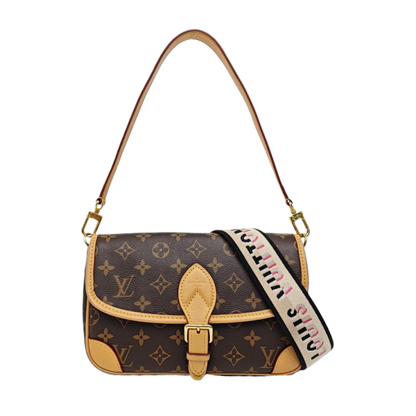 DIANE Monogram Coated Canvas Brown