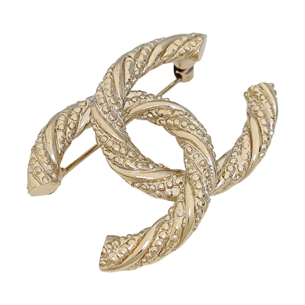 Metal Gold Brooch