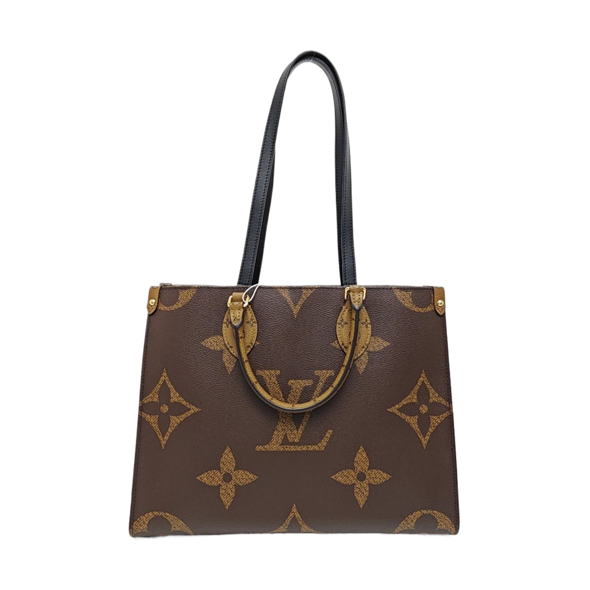 ONTHEGO MM Monogram Coated Canvas Brown