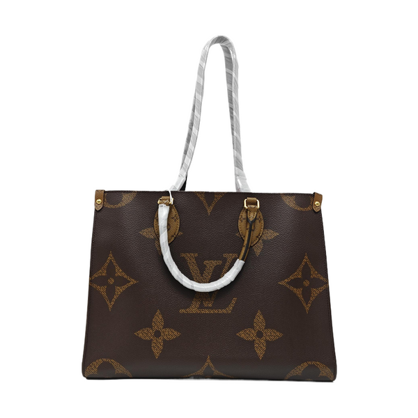 ONTHEGO MM Monogram Coated Canvas Brown