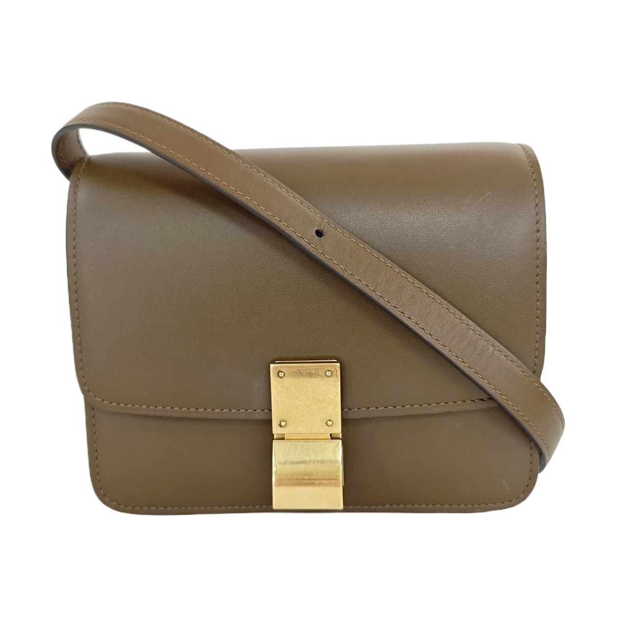 CLASSIC BOX Mini Calfskin Brown