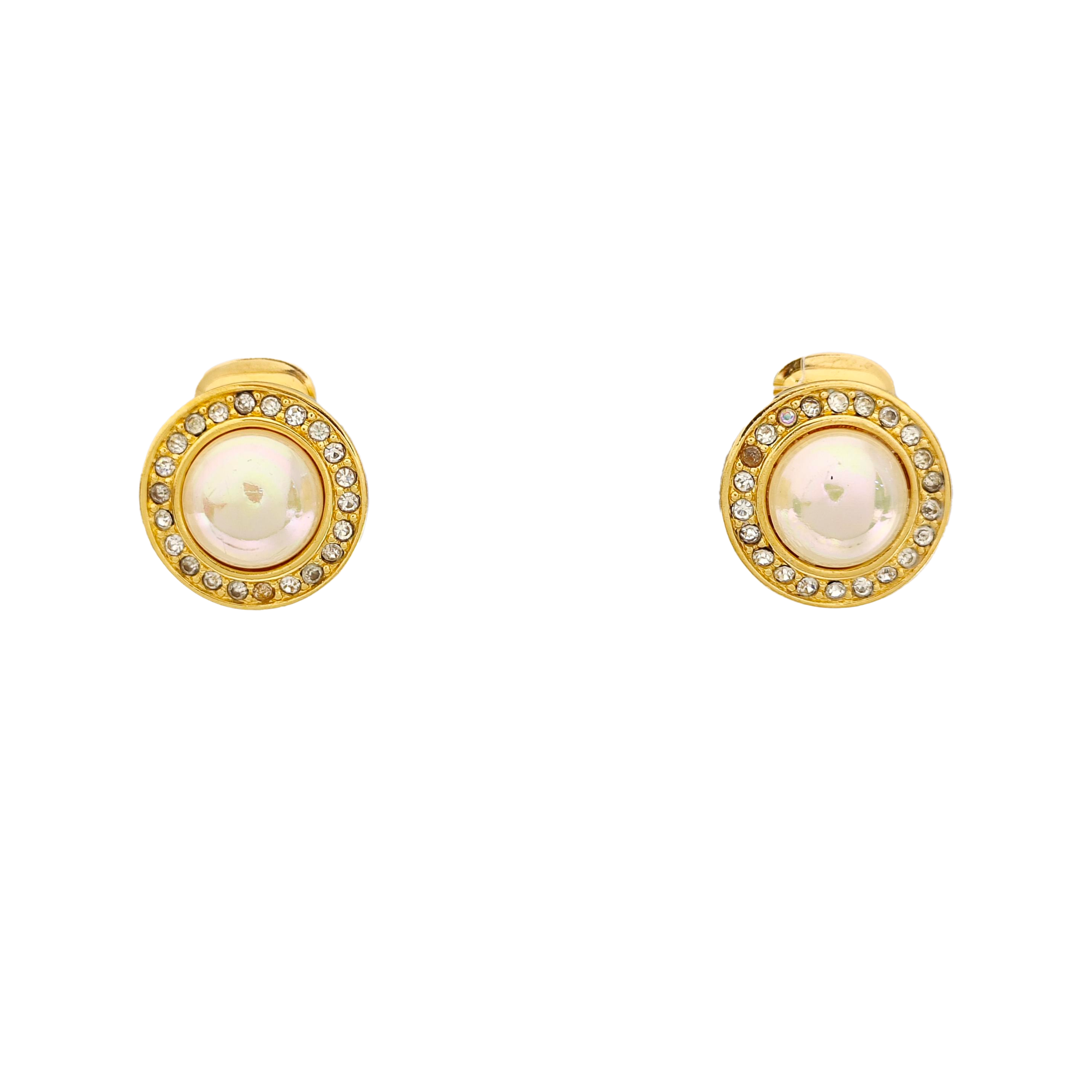 Metal Gold Clip On Earrings
