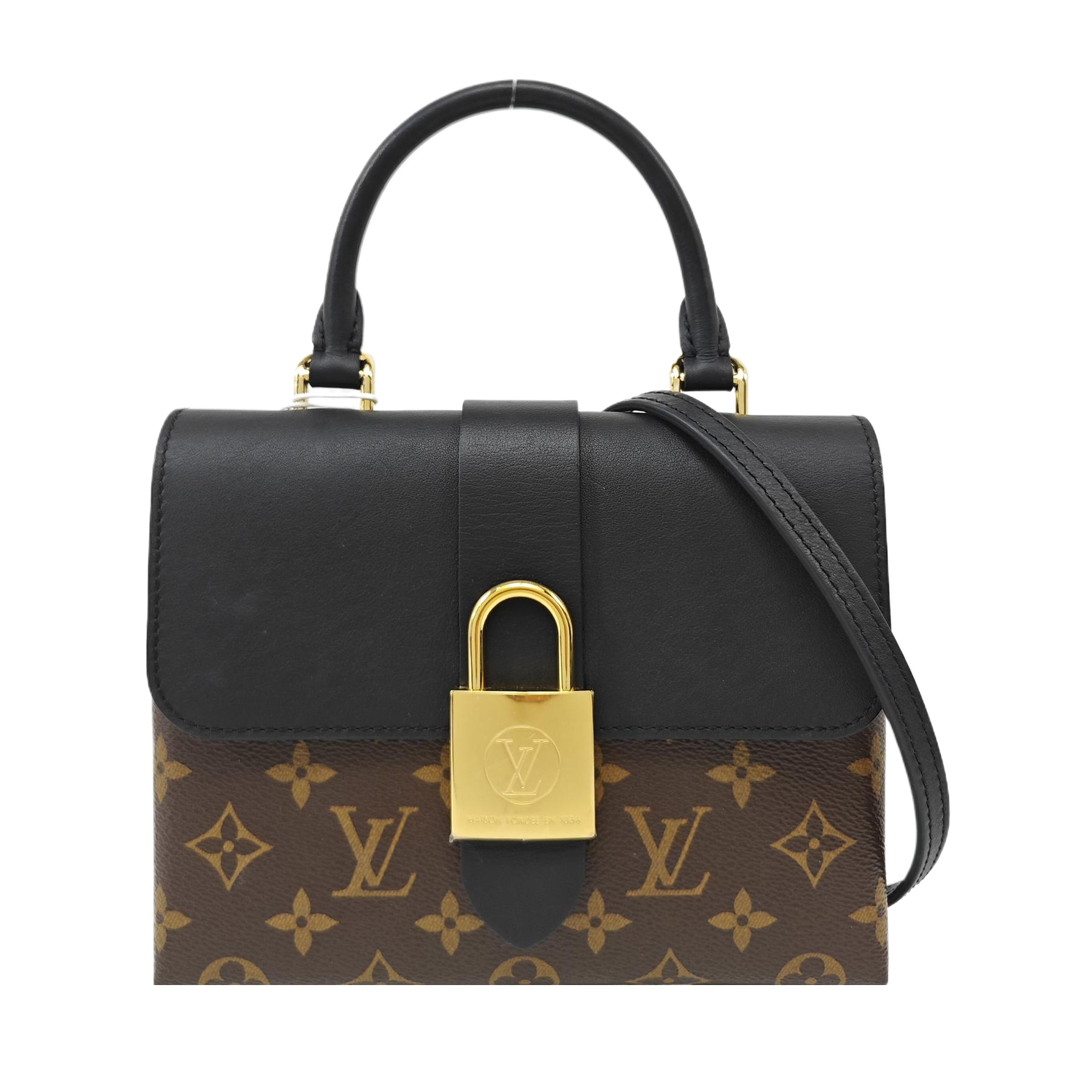 LOCKY BB Monogram Coated Canvas Brown