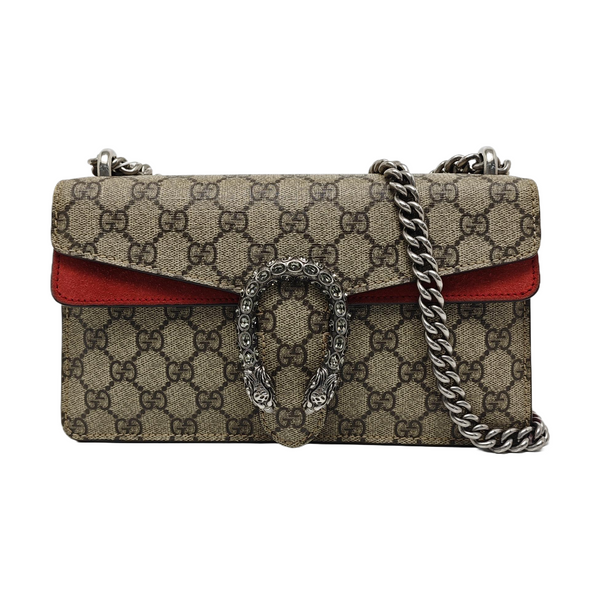 Lona Revestida con Monograma Dionysus Pequeño Beige