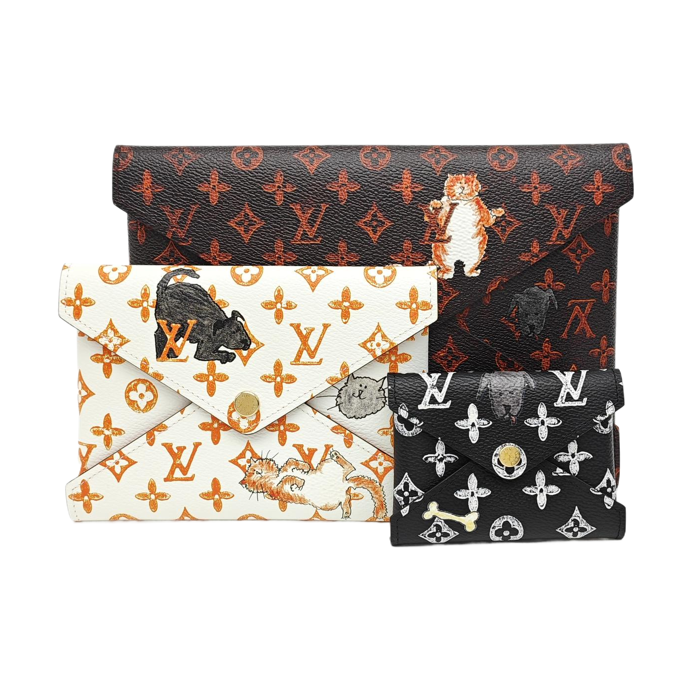 KIRIGAMI Monogram Coated Canvas Black