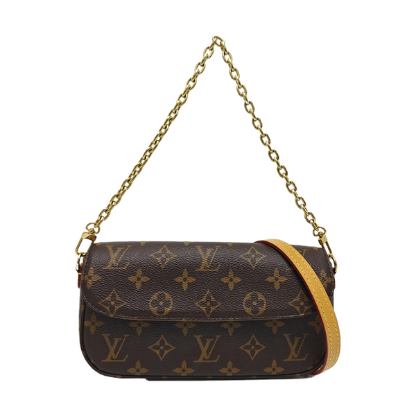 IVY Monogram Coated Canvas Brown