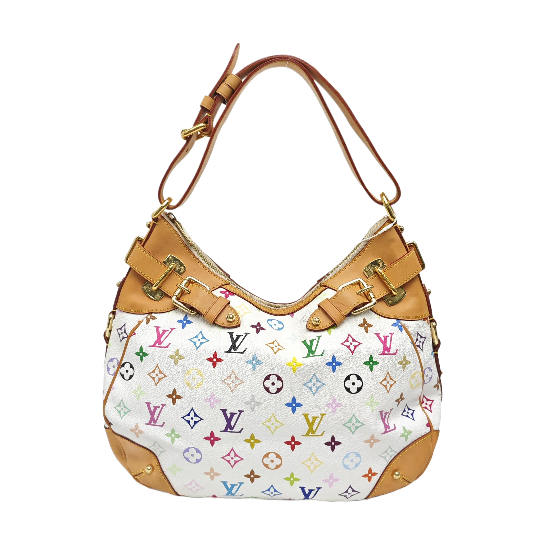 LV × TM GRETA Monogram Coated Canvas White