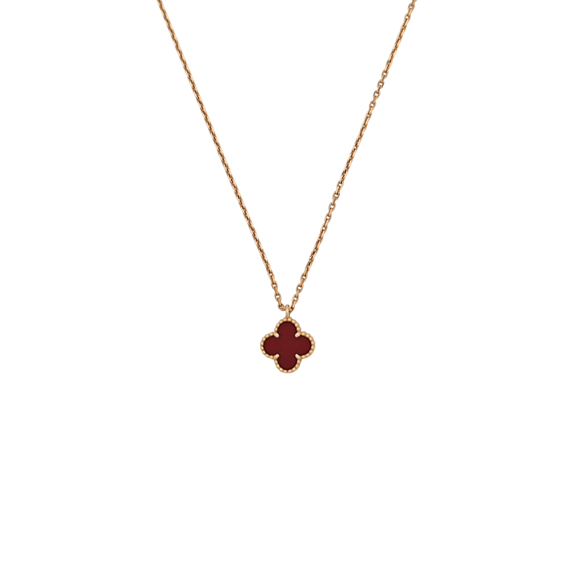 Sweet Alhambra 18k Rose Gold Necklace