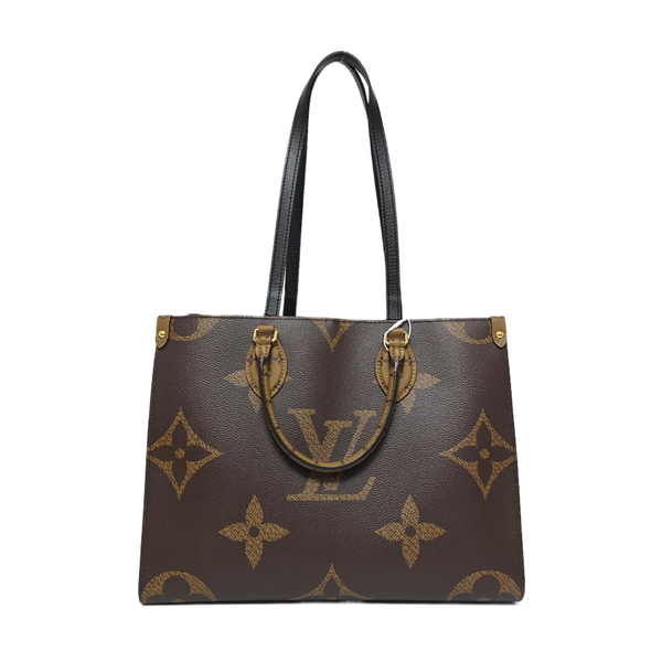 ONTHEGO MM Monogram Coated Canvas Brown