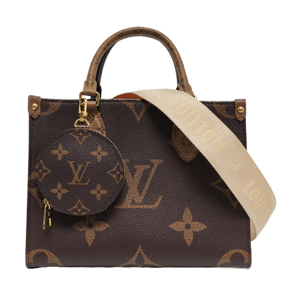 ONTHEGO PM Monogram Coated Canvas Brown