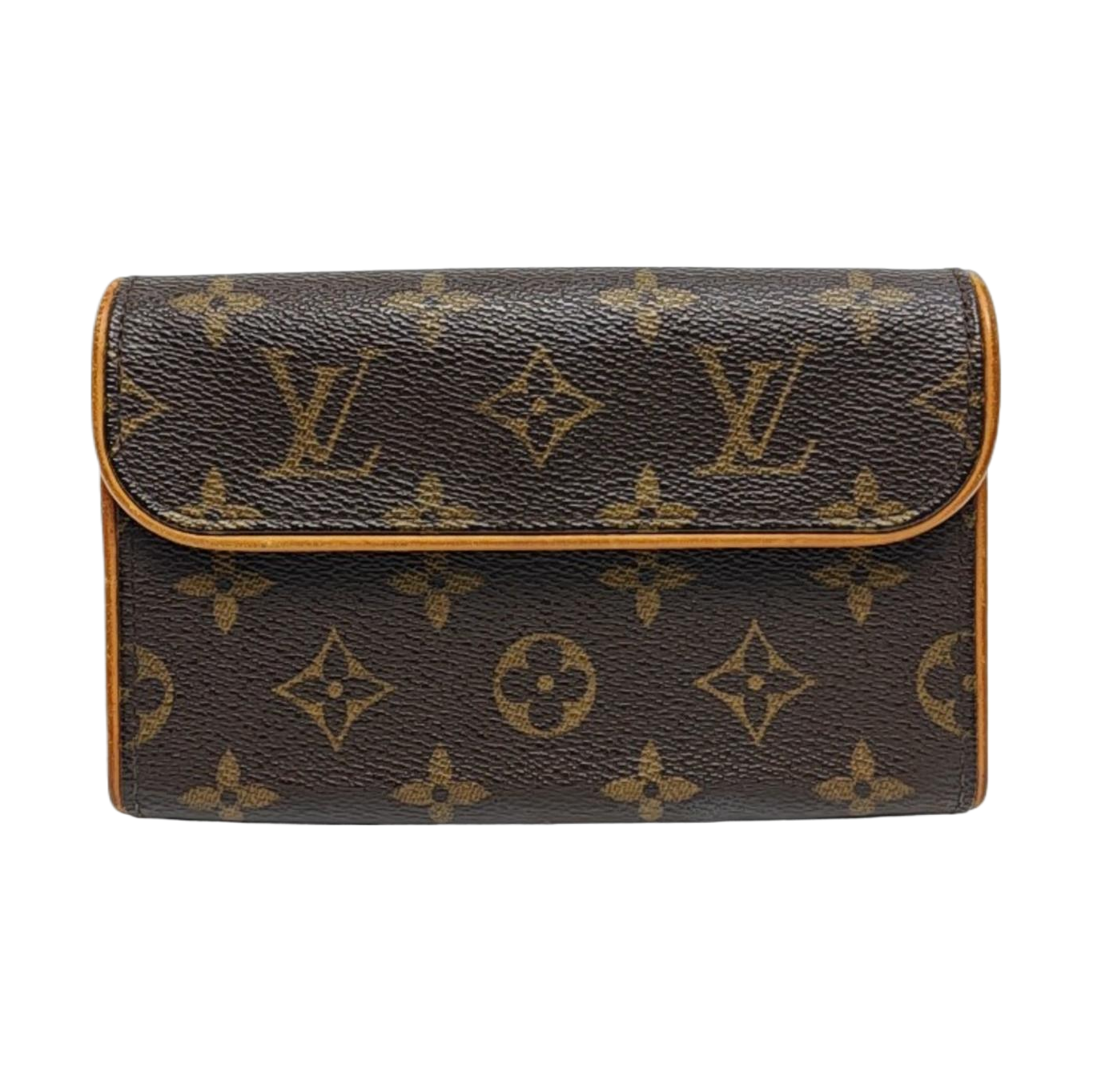 FLORENTINE Monogram Coated Canvas Brown
