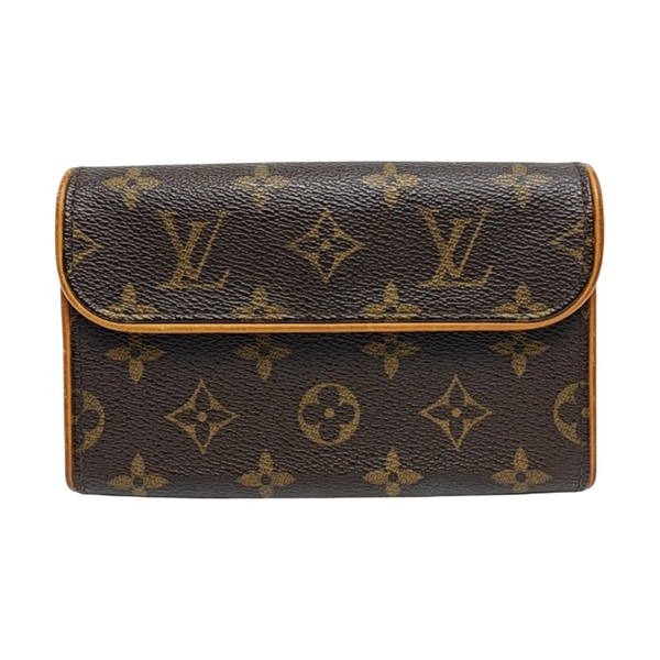 FLORENTINE Monogram Coated Canvas Brown