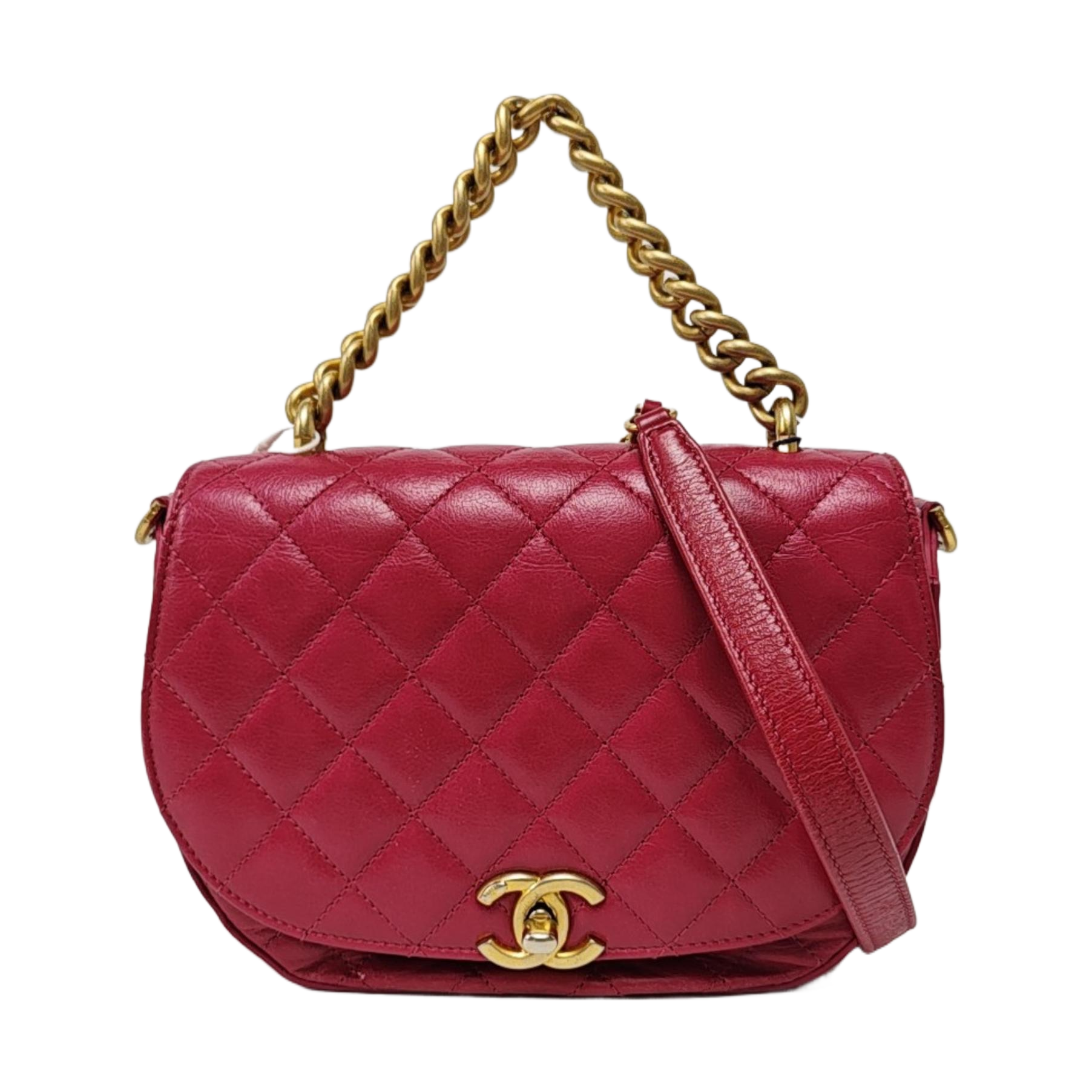 Quilted Calfskin Red